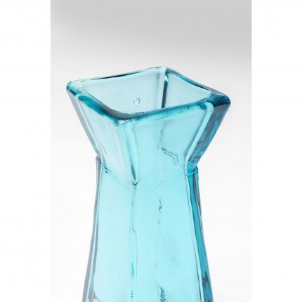 Vase Piramide bleu 30cm Kare Design