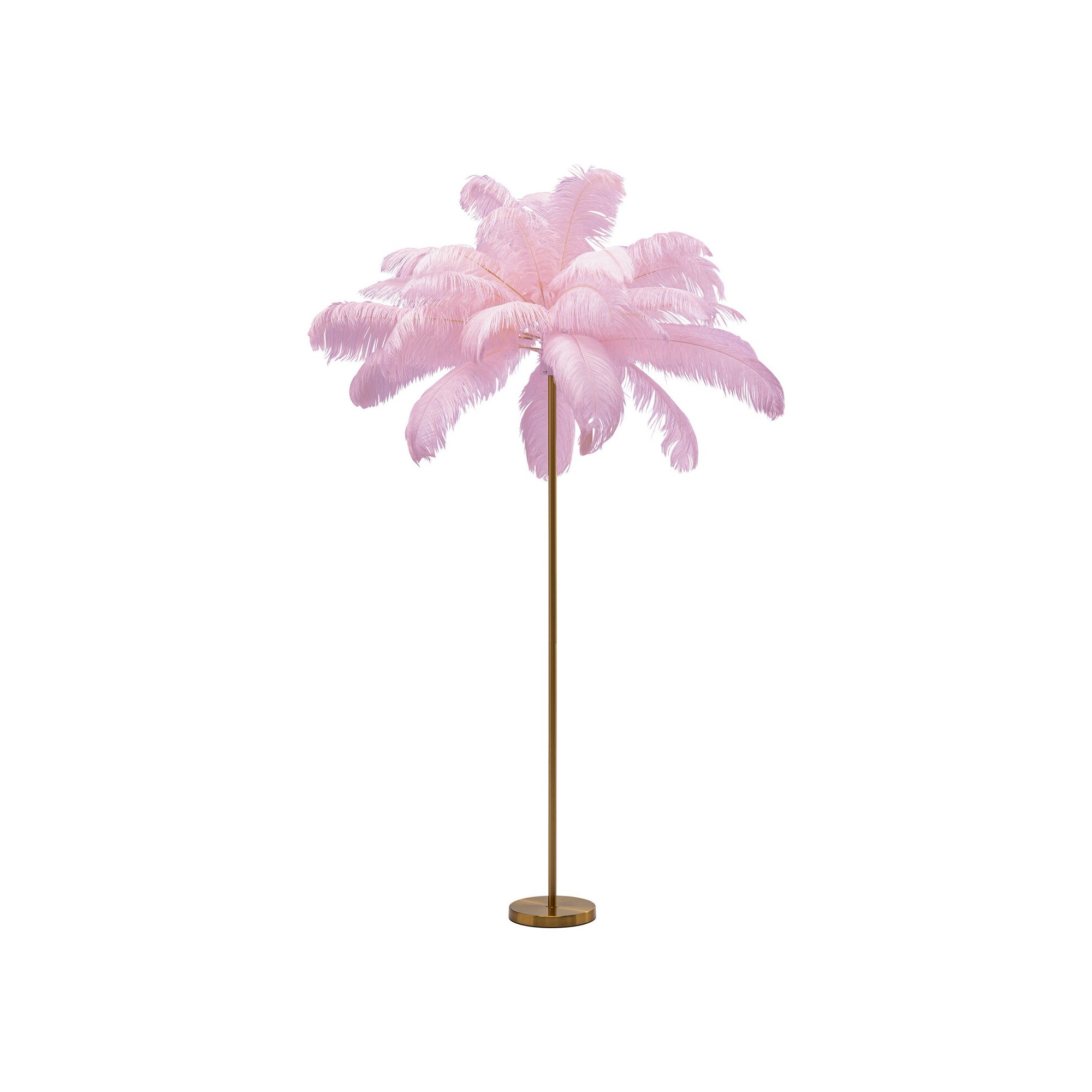 Lampadaire plumes 165cm rose Kare Design