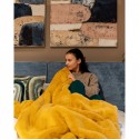 Plaid jaune 140x200cm Kare Design