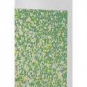 Tableau Touched fleurs pirogue vert et jaune 80x100cm Kare Design