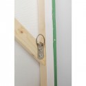 Tableau Touched fleurs pirogue vert et jaune 80x100cm Kare Design