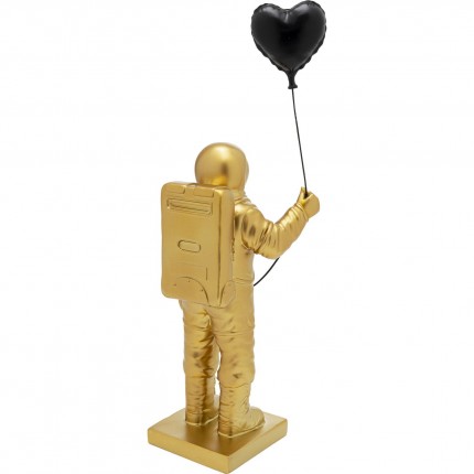 Déco astronaute doré ballon coeur noir Kare Design