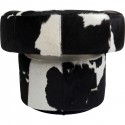 Fauteuil pivotant Maye noir et blanc Kare Design