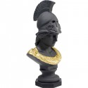 Déco buste guerrier antique noir 39cm Kare Design