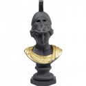 Déco buste guerrier antique noir 39cm Kare Design