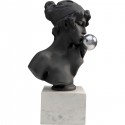 Déco buste femme baiser noir et blanc Kare Design