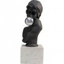 Déco buste femme baiser noir et blanc Kare Design