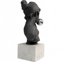 Déco buste femme baiser noir et blanc Kare Design