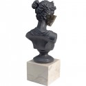 Déco buste femme masquée noir et blanc Kare Design