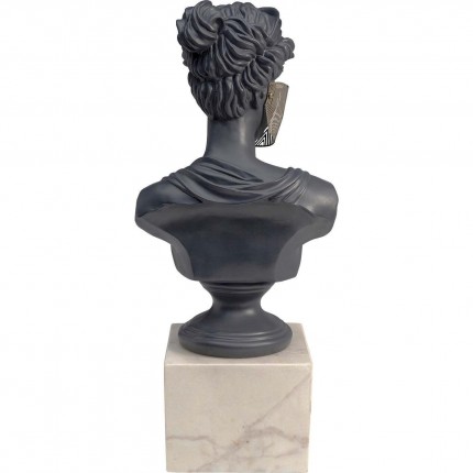 Déco buste femme masquée noir et blanc Kare Design