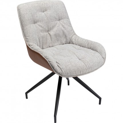 Chaise pivotante Loris grise Kare Design