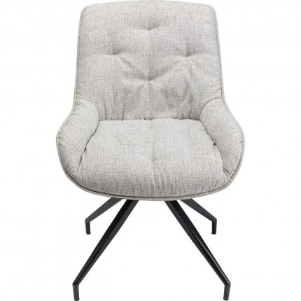 Chaise pivotante Loris grise Kare Design Chaise pivotante Loris grise Kare Design