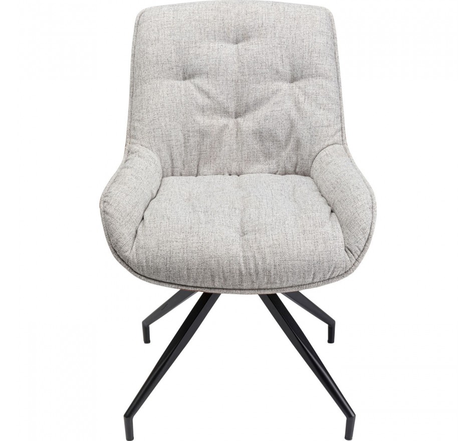 Chaise pivotante Loris grise Kare Design