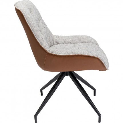 Chaise pivotante Loris grise Kare Design