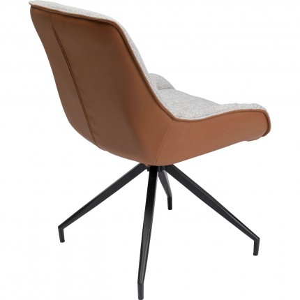 Chaise pivotante Loris grise Kare Design