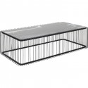 Table basse Wire noire effet marbre 145x70cm Kare Design