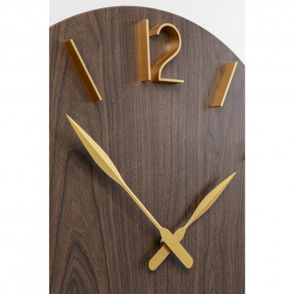 Horloge murale Bruno 50cm marron Kare Design