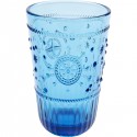 Verres à eau hauts Greece bleus 13cm set de 4 Kare Design