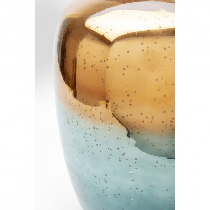 Vase Lizy bleu et doré 41cm Kare Design