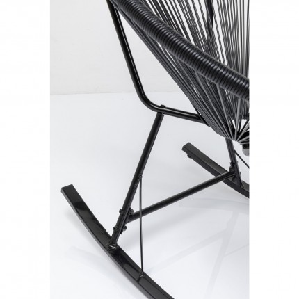 Fauteuil à bascule Acapulco noir Kare Design
