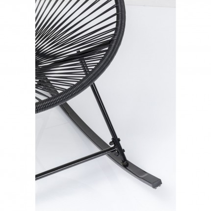 Fauteuil à bascule Acapulco noir Kare Design