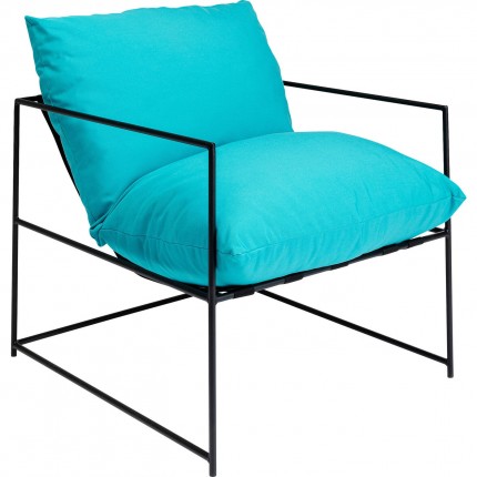 Fauteuil de jardin Cuby bleu Kare Design