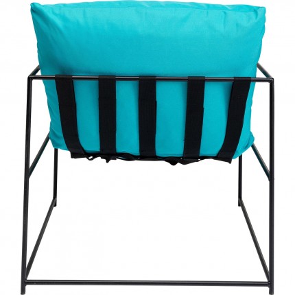 Fauteuil de jardin Cuby bleu Kare Design