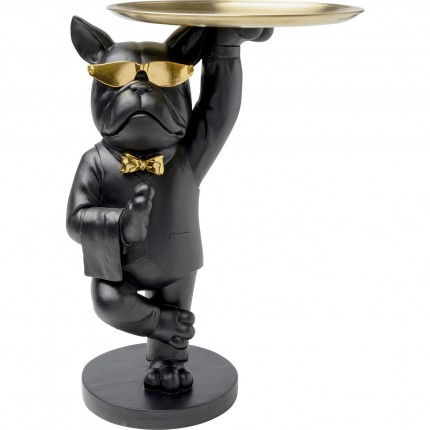 Table d'appoint majordome bouledogue noir Kare Design