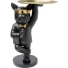 Table d appoint Cool Bulldog Tray noir 34x55cm