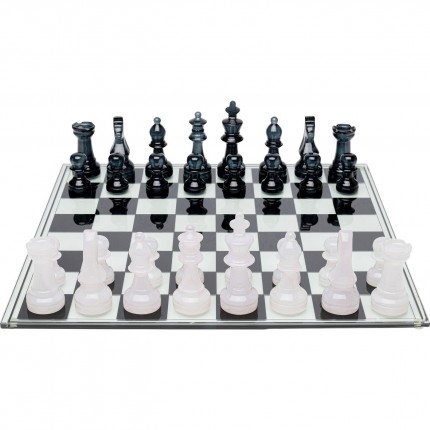 Jeu d'échecs transparent Kare Design