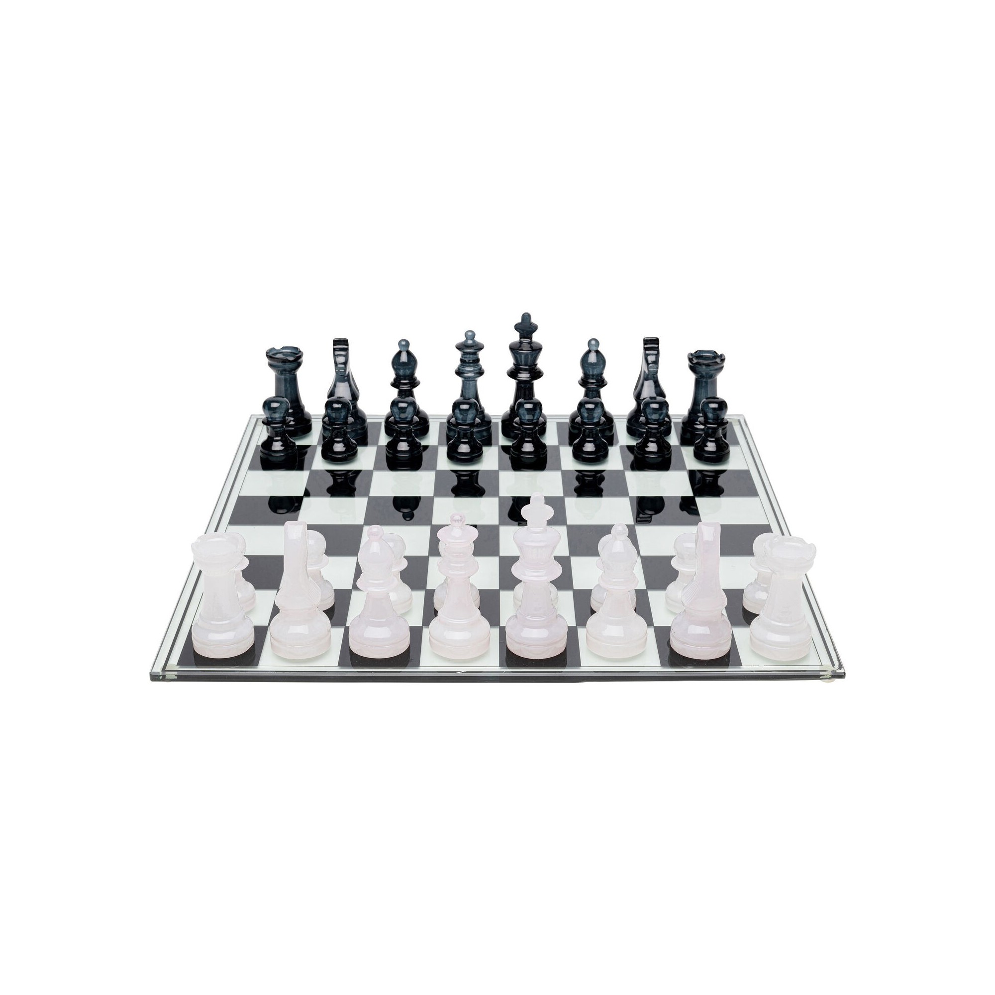 Jeu d'échecs transparent 60x60cm Kare Design