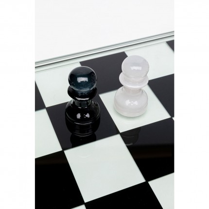 Jeu d'échecs transparent 60x60cm Kare Design