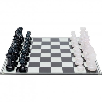 Jeu d'échecs transparent Kare Design
