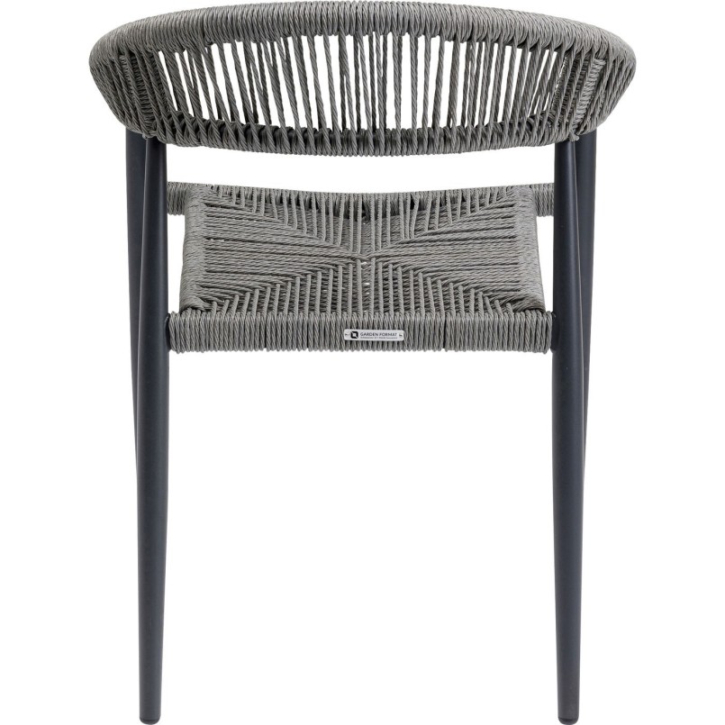 Chaise a. acc. Palma gris