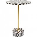 Table d\'appoint Domero Star 40cm marron et blanche Kare Design