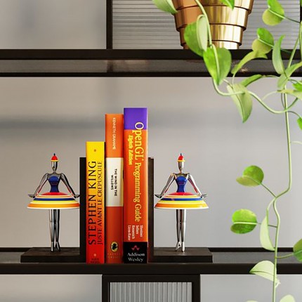Serre-livres ballerines rayures set de 2 Kare Design