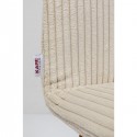 Chaise Lara Cord côtelée crème Kare Design