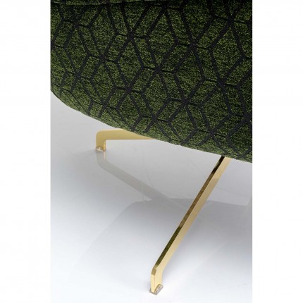 Fauteuil pivotant Bellini vert Kare Design