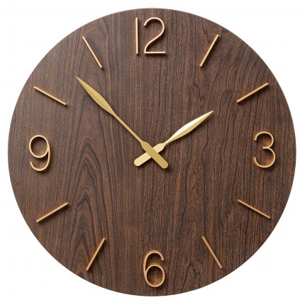 Horloge murale Bruno 50cm marron Kare Design