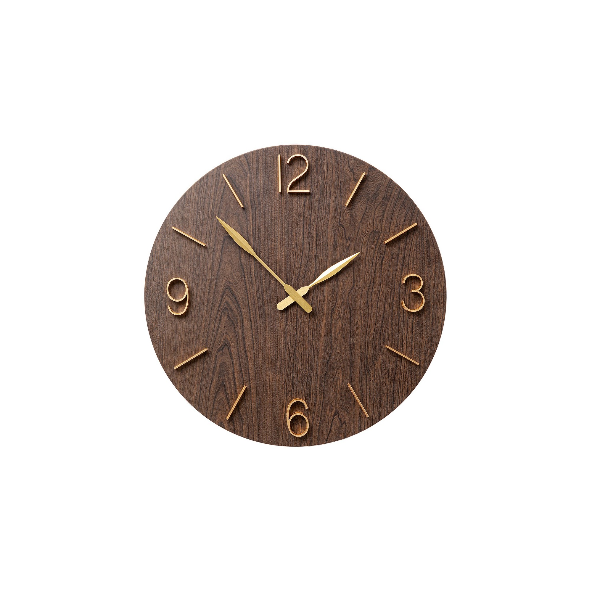 Horloge murale Bruno 50cm marron Kare Design