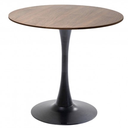 Table Schickeria 80cm noyer et noire Kare Design