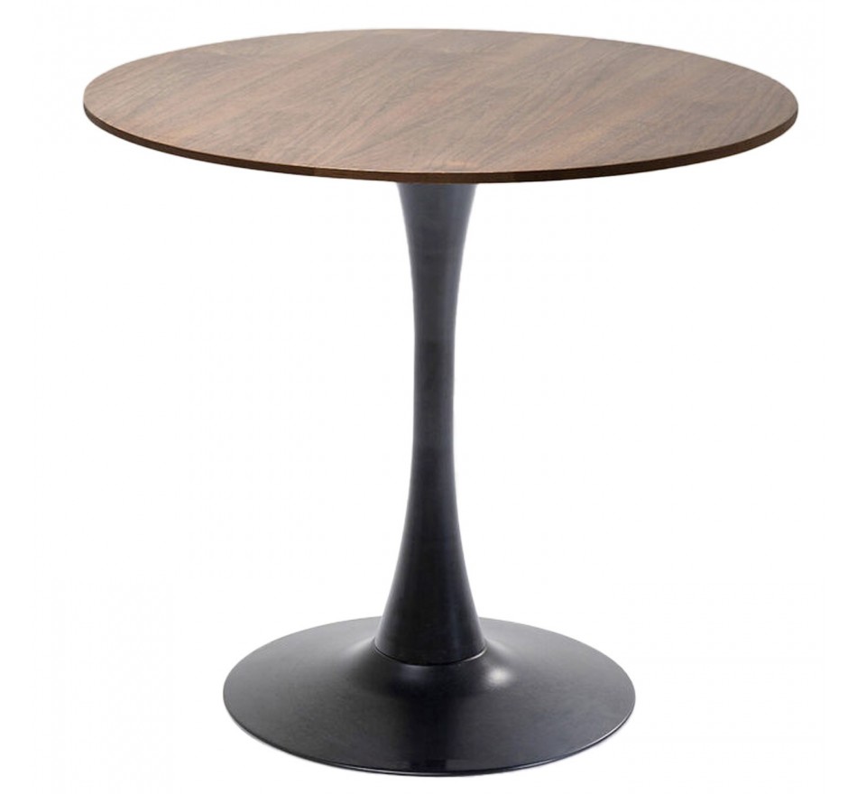 Table Schickeria 80cm noyer et noir Kare Design