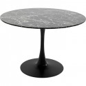 Table Schickeria Marbleprint noir 110cm Kare Design