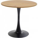 Table Schickeria 80cm chêne et noire Kare Design