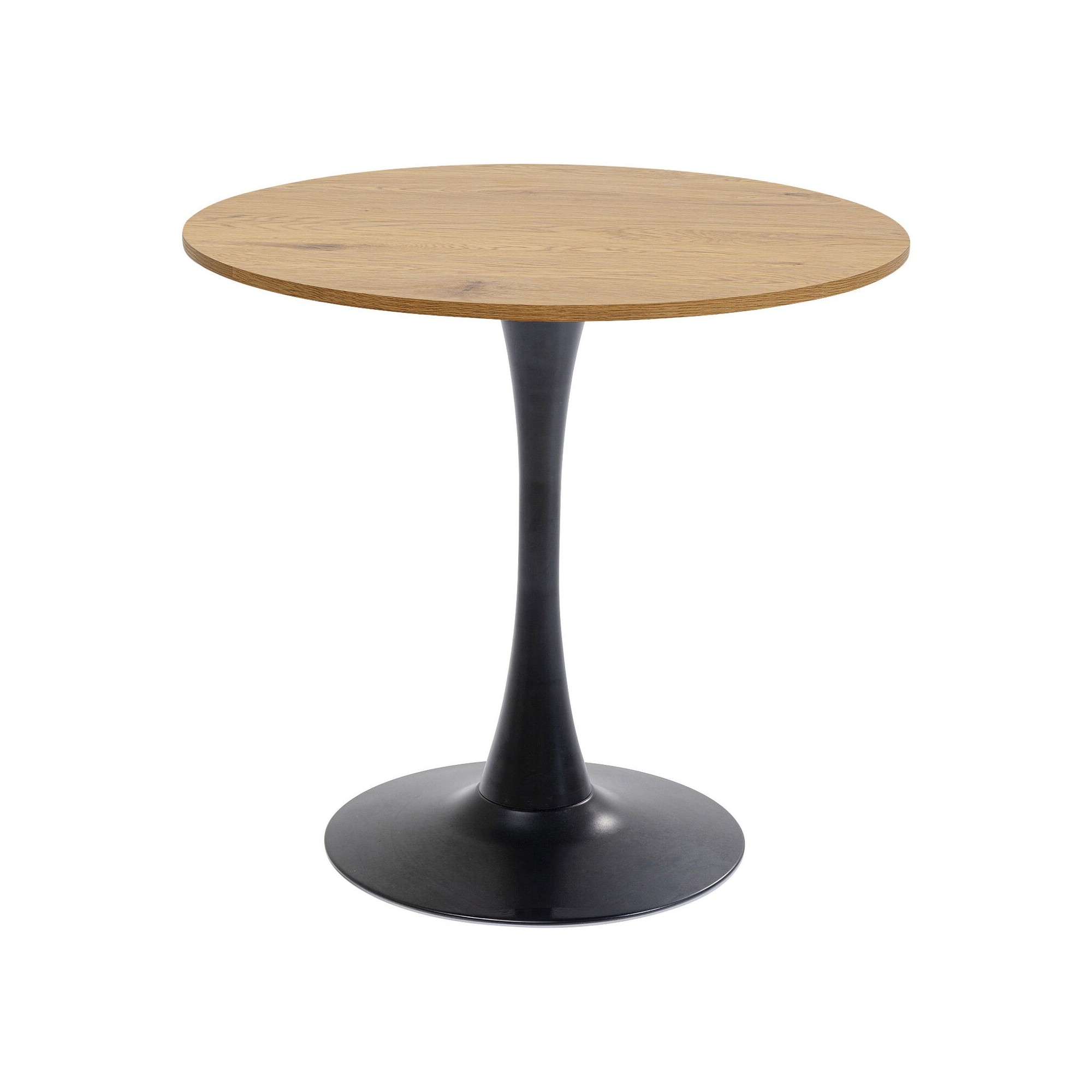 Table Schickeria 80cm chêne et noire Kare Design