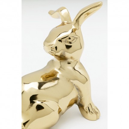 Déco lapin allongé doré Kare Design