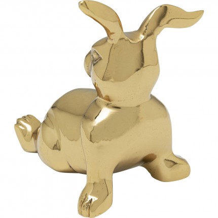 Déco lapin allongé doré Kare Design