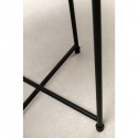 Tables d'appoint noires fleurs roses set de 2 Kare Design