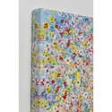 Tableau Touched éléphant fleurs jour 120x160cm Kare Design