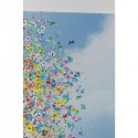 Tableau Touched éléphant fleurs jour 120x160cm Kare Design
